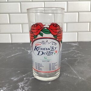Official 127th Kentucky Derby Souvenir Mint Julep Drinking Glass, 2001